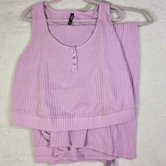 torrid Other - Torrid Lavender Waffle Knit Pajama Set Henley Tank Pants Plus Size 5X NWT